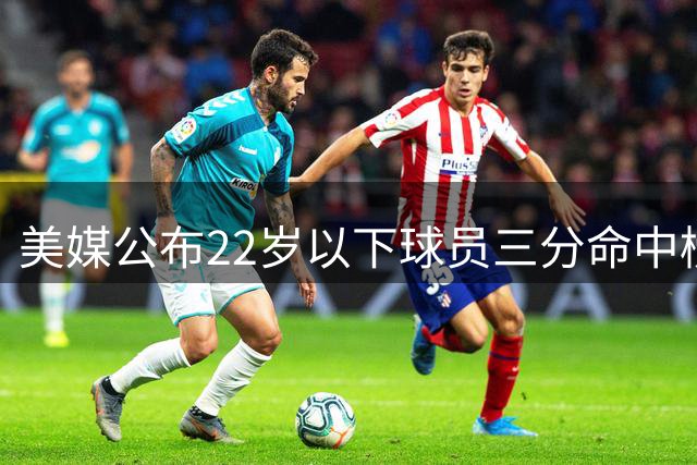 美媒公布22岁以下球员三分命中榜 爱德华兹领跑
